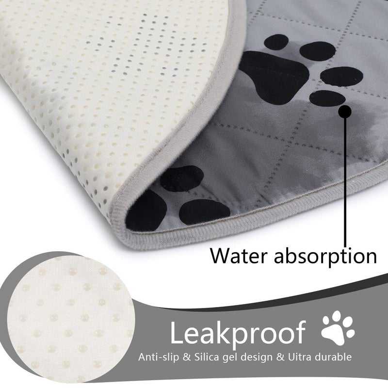 SPXTEX Dog Crate Pads, Washable Non-Slip Puppy Pee Rugs, Waterproof Pet Training Pads for Small Dogs, 2 Pieces, 18"x24" - Image 2